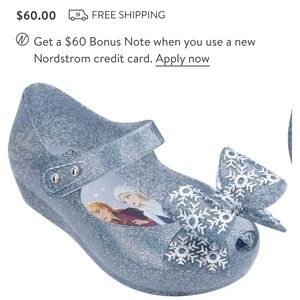 Mini Melissa Frozen shoes.